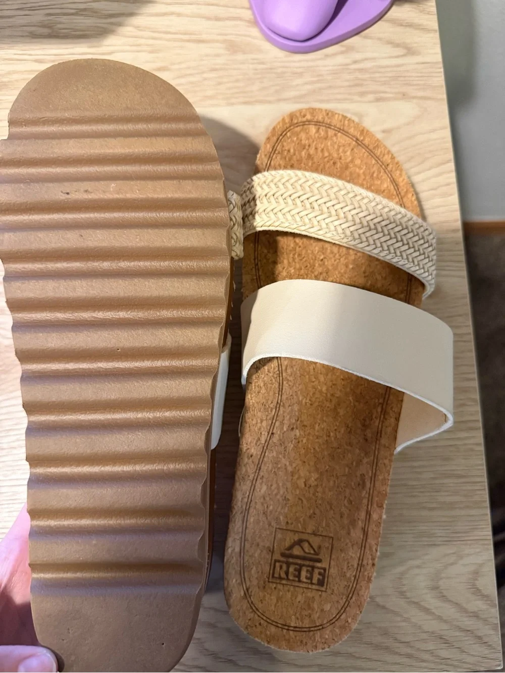 Reef Cushion Vista Hi Women's Sandal — Tan/Caramel
